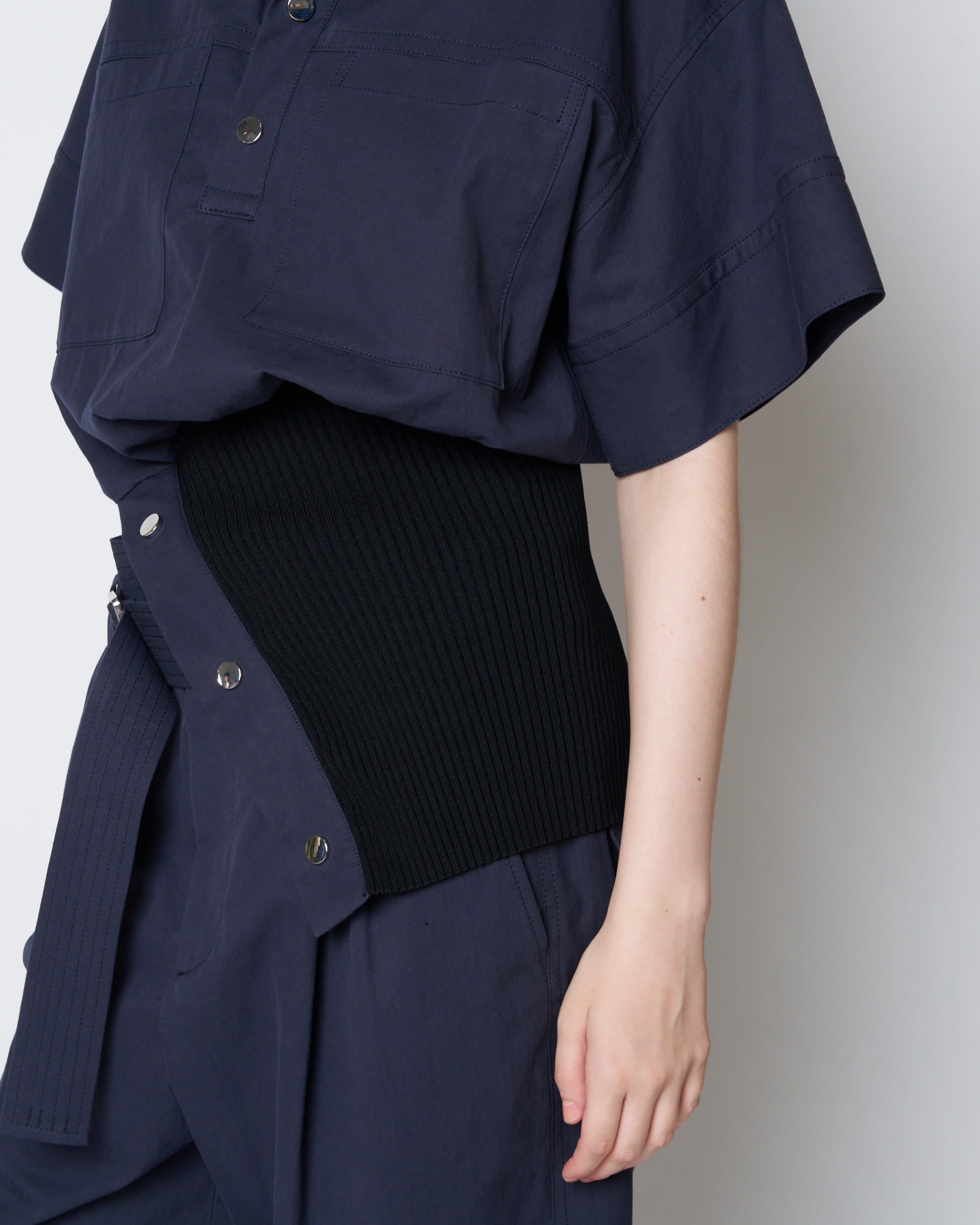 【PRE ORDER】PORTIA - RIB PANEL UTILITY SHIRT