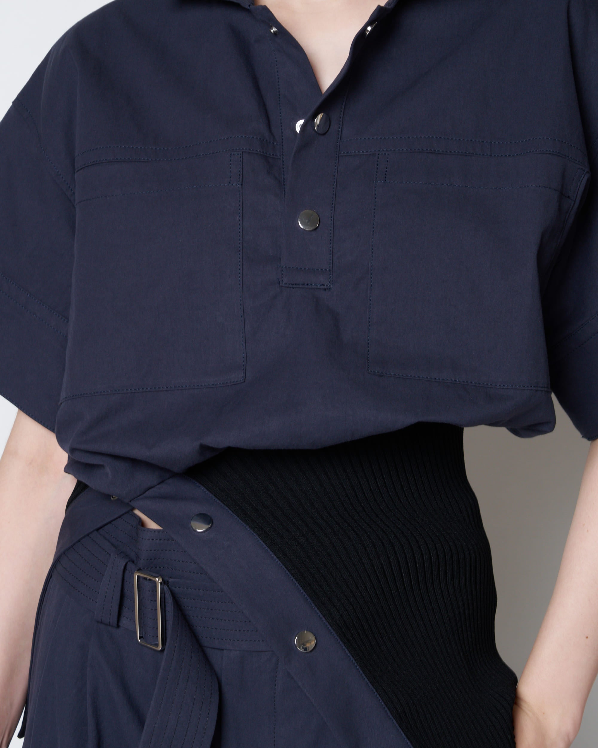 【PRE ORDER】PORTIA - RIB PANEL UTILITY SHIRT