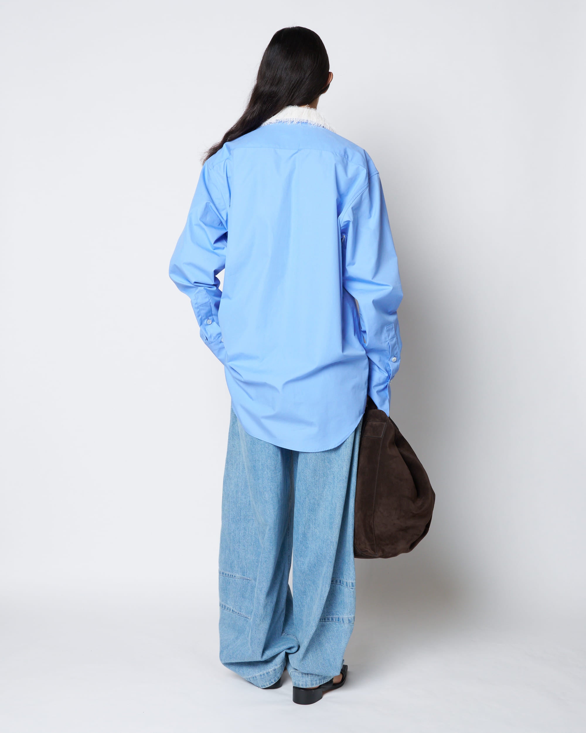 【PRE ORDER】NAVIA - REMOVABLE COLLAR COTTON SHIRT