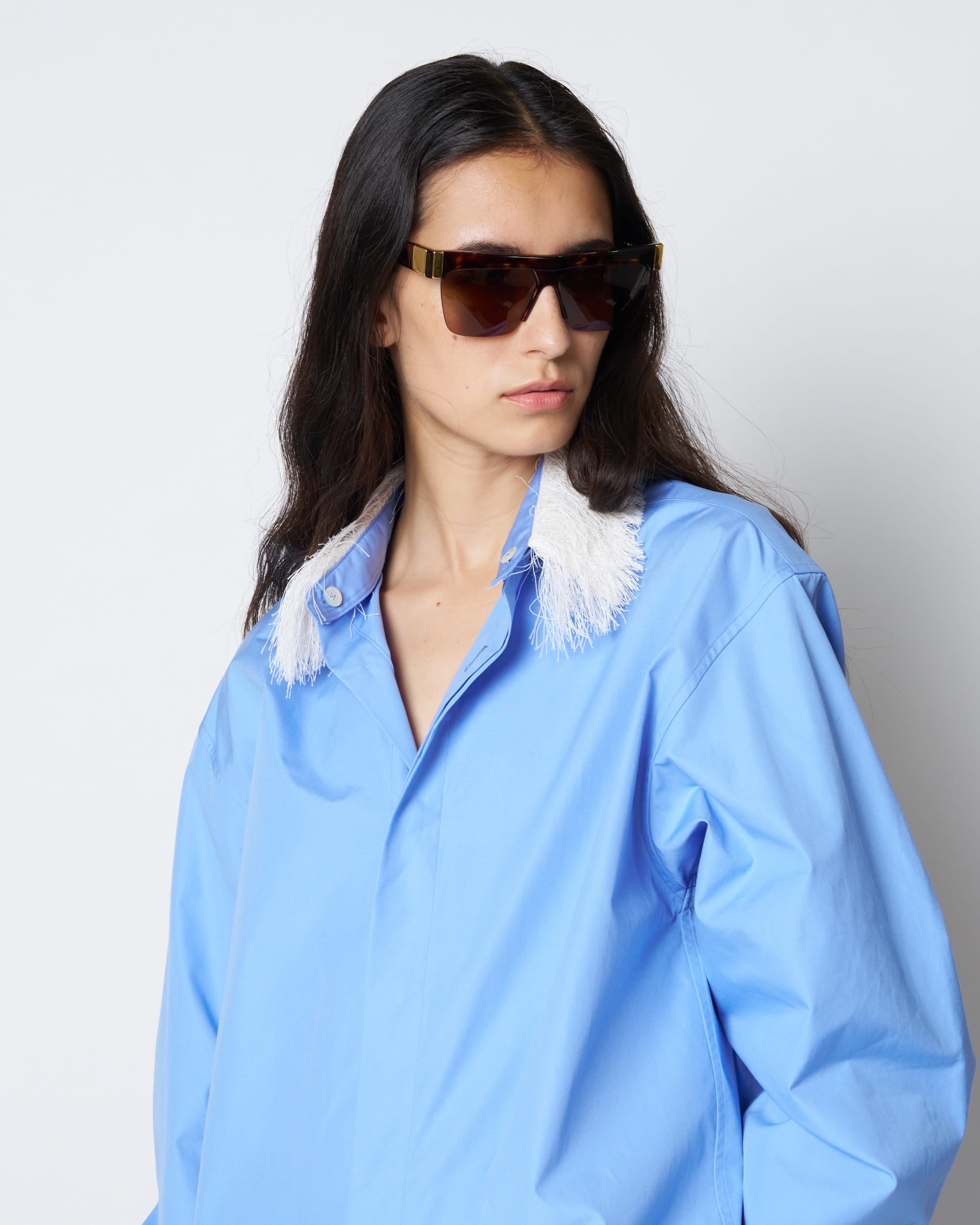 【PRE ORDER】NAVIA - REMOVABLE COLLAR COTTON SHIRT