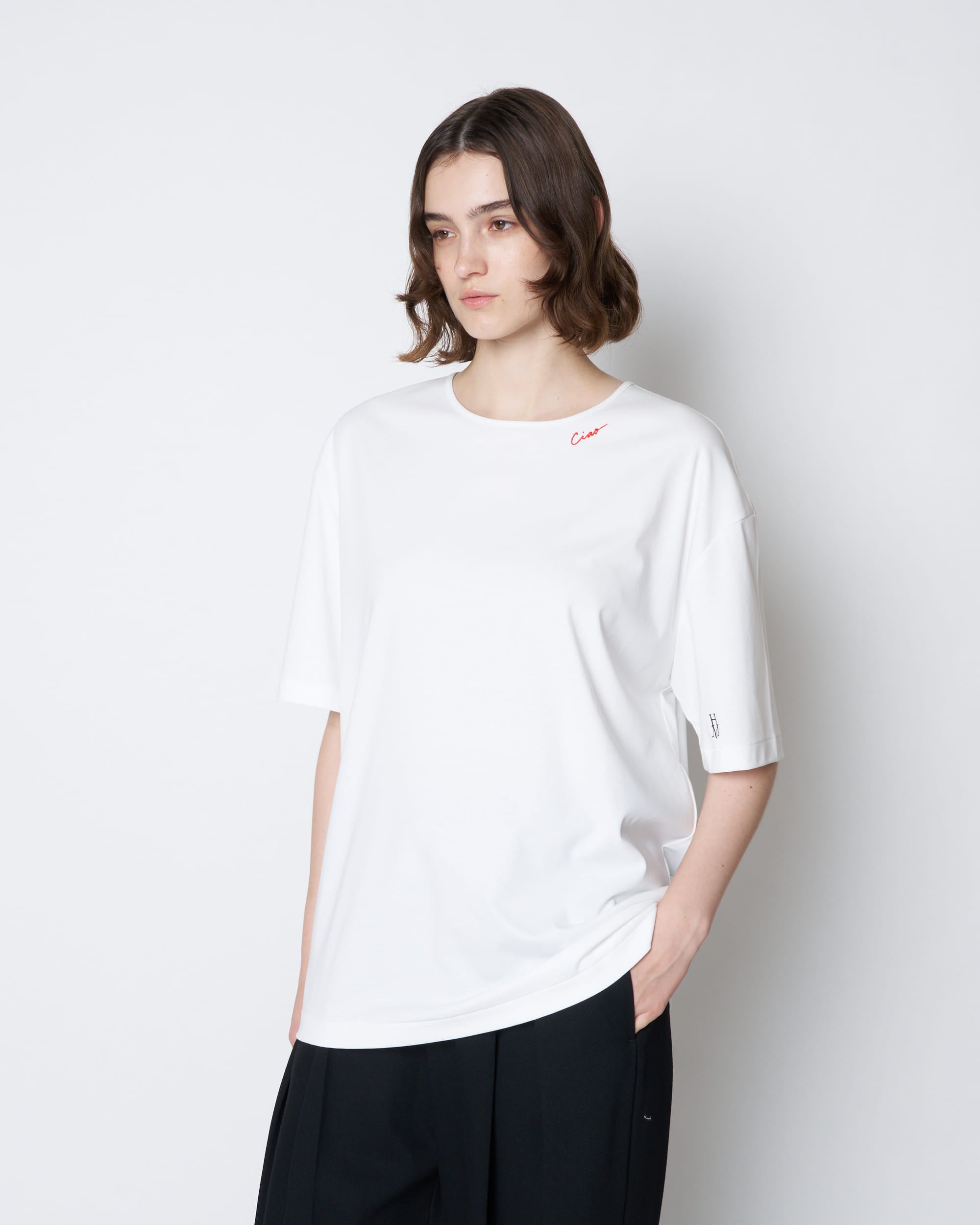 【PRE ORDER】CIAO - LOOSE FIT EMBROIDERED T-SHIRT