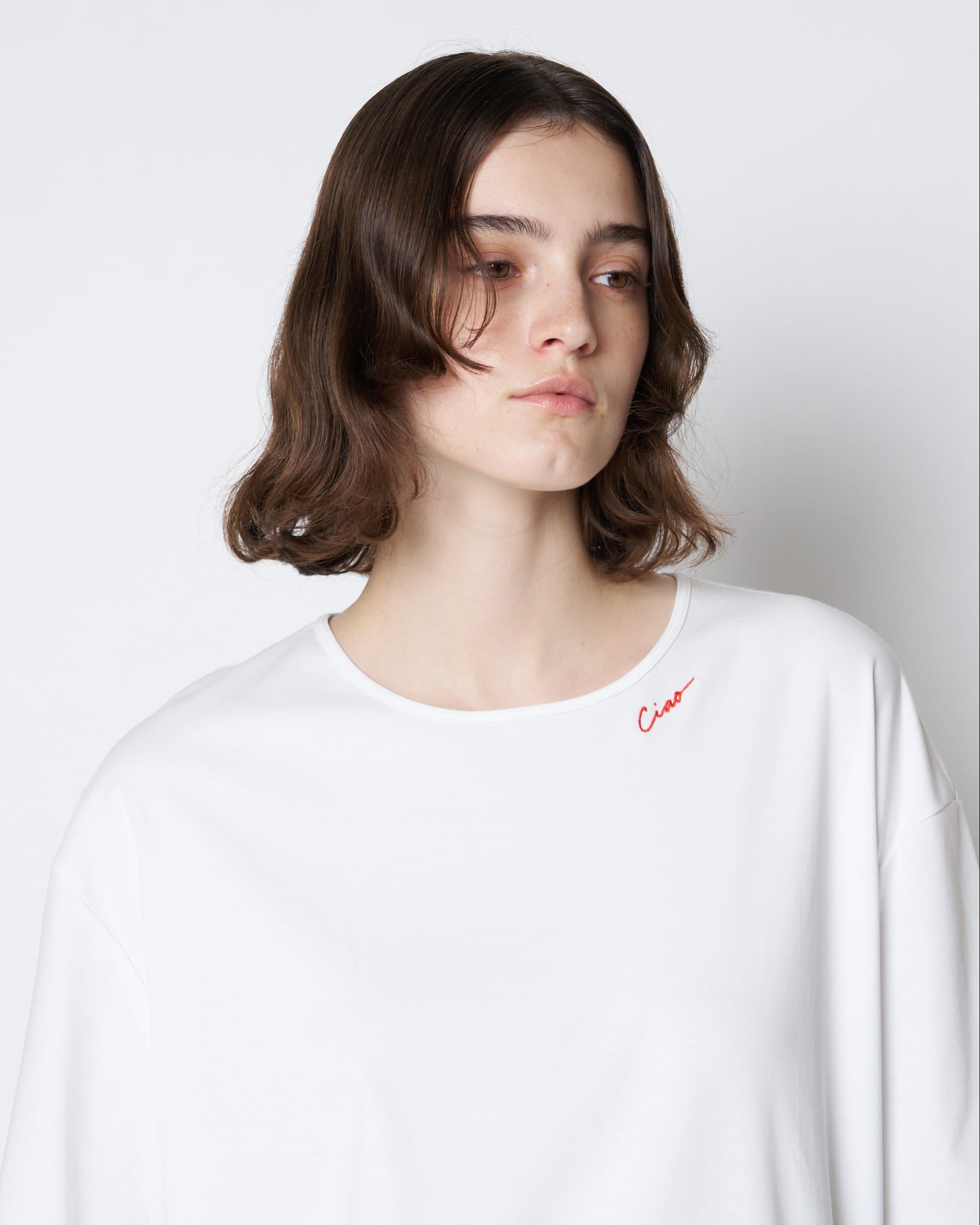 【PRE ORDER】CIAO - LOOSE FIT EMBROIDERED T-SHIRT