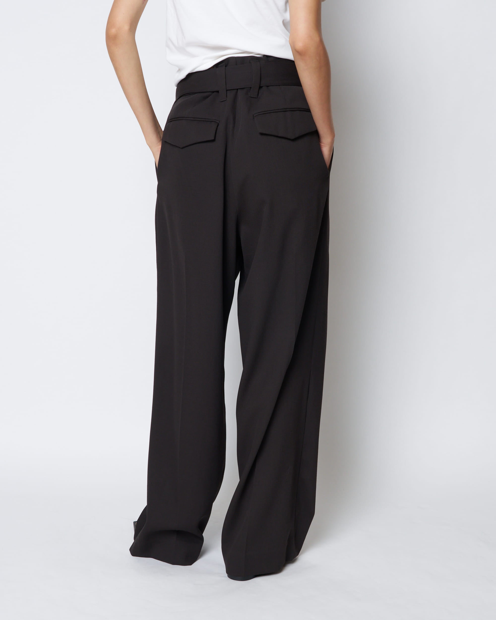 【PRE ORDER】ODETTE - SUMMER WOOL BELTED PANTS