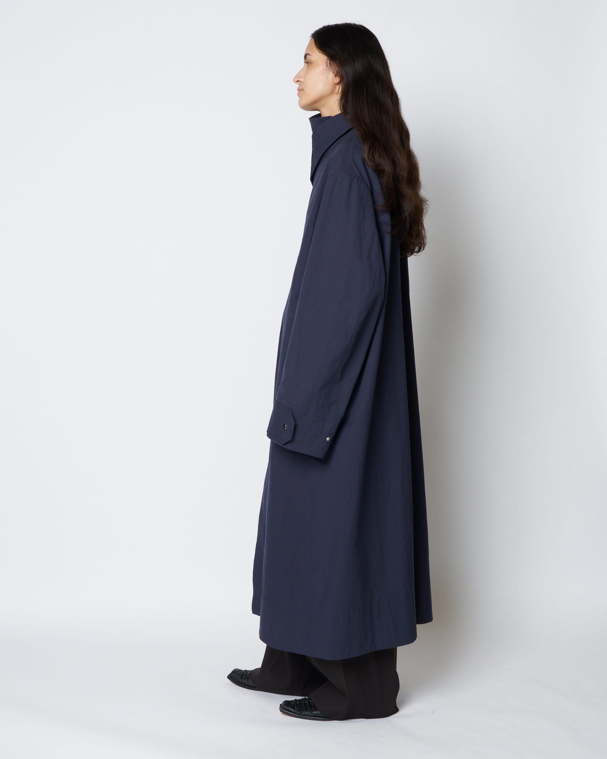 【PRE ORDER】PRIMAVERA - COTTON STAND COLLAR SPRING COAT
