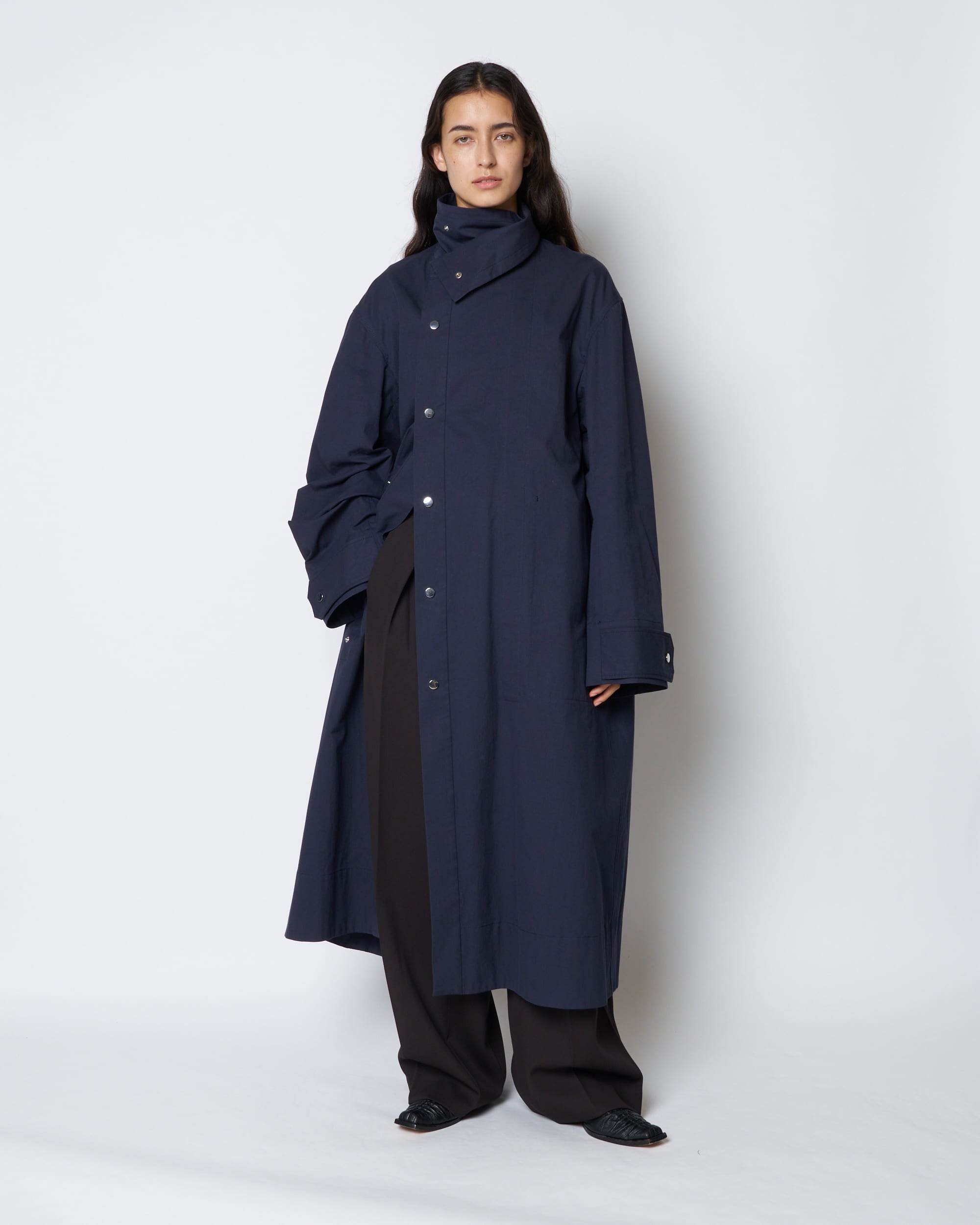 【PRE ORDER】PRIMAVERA - COTTON STAND COLLAR SPRING COAT