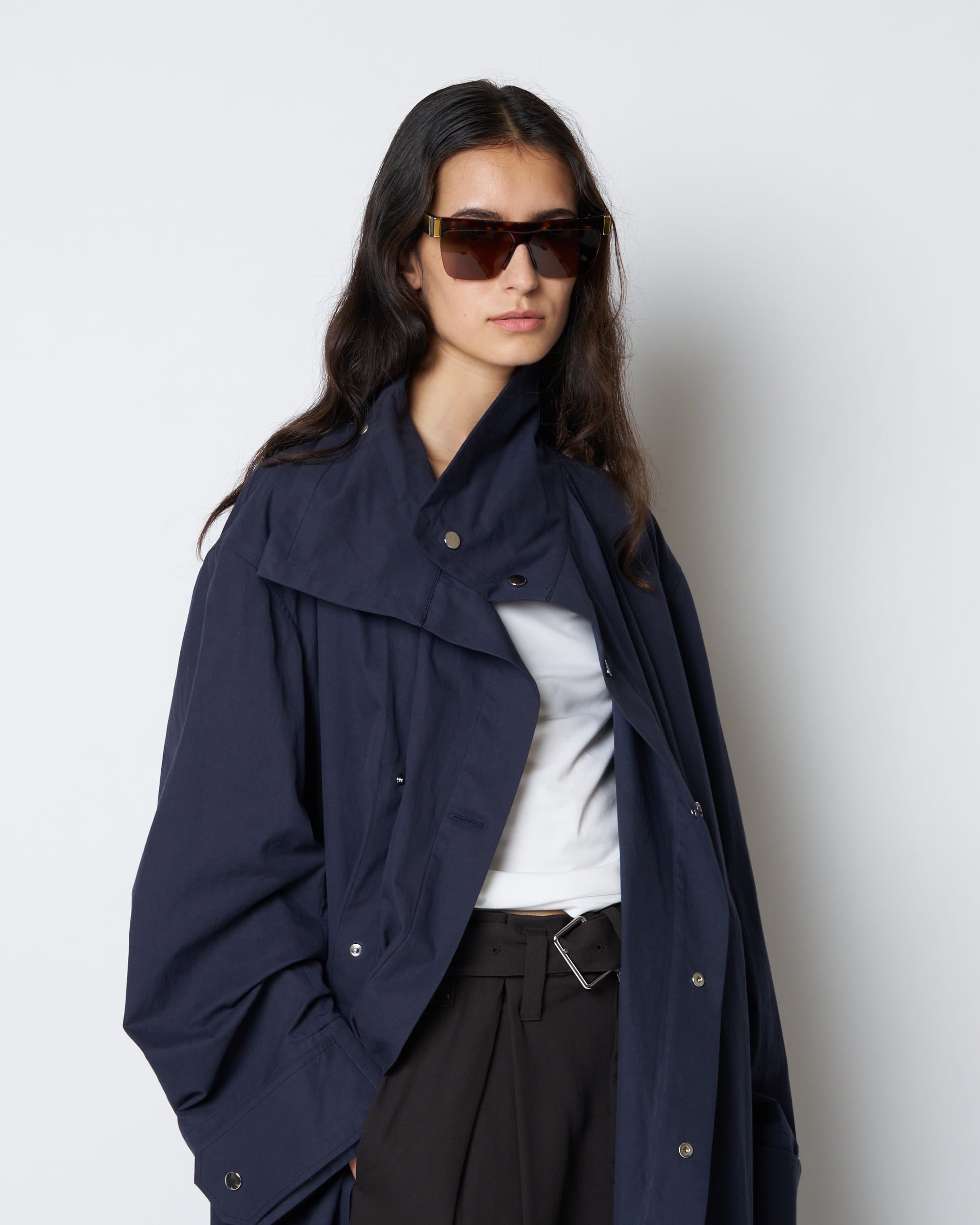 【PRE ORDER】PRIMAVERA - COTTON STAND COLLAR SPRING COAT