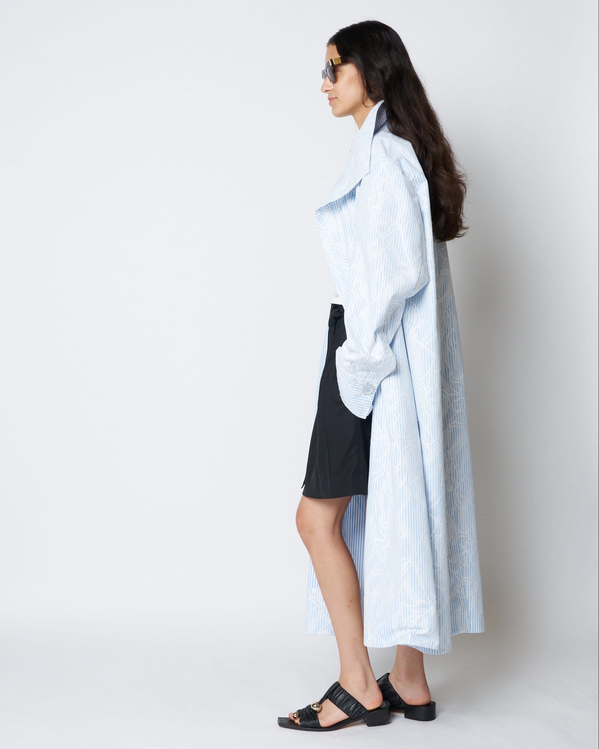 【PRE ORDER】PRIMAVERA - COTTON LACE STAND COLLAR SPRING COAT