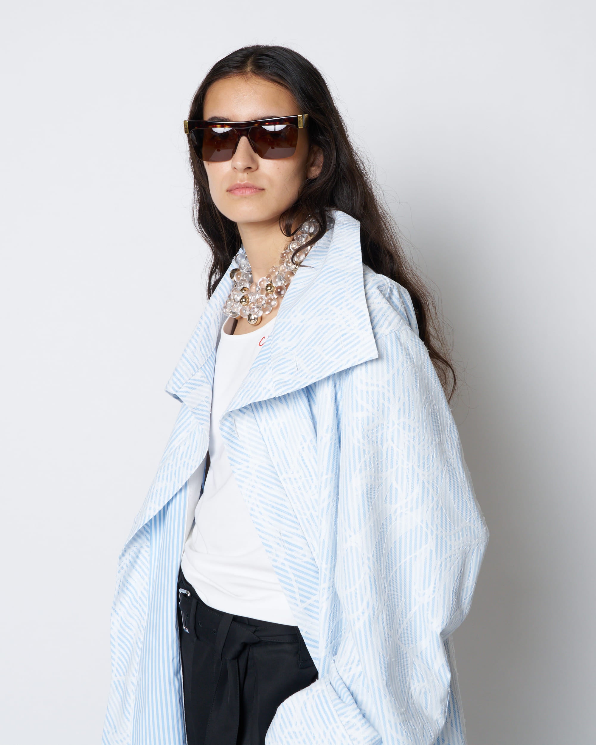 【PRE ORDER】PRIMAVERA - COTTON LACE STAND COLLAR SPRING COAT