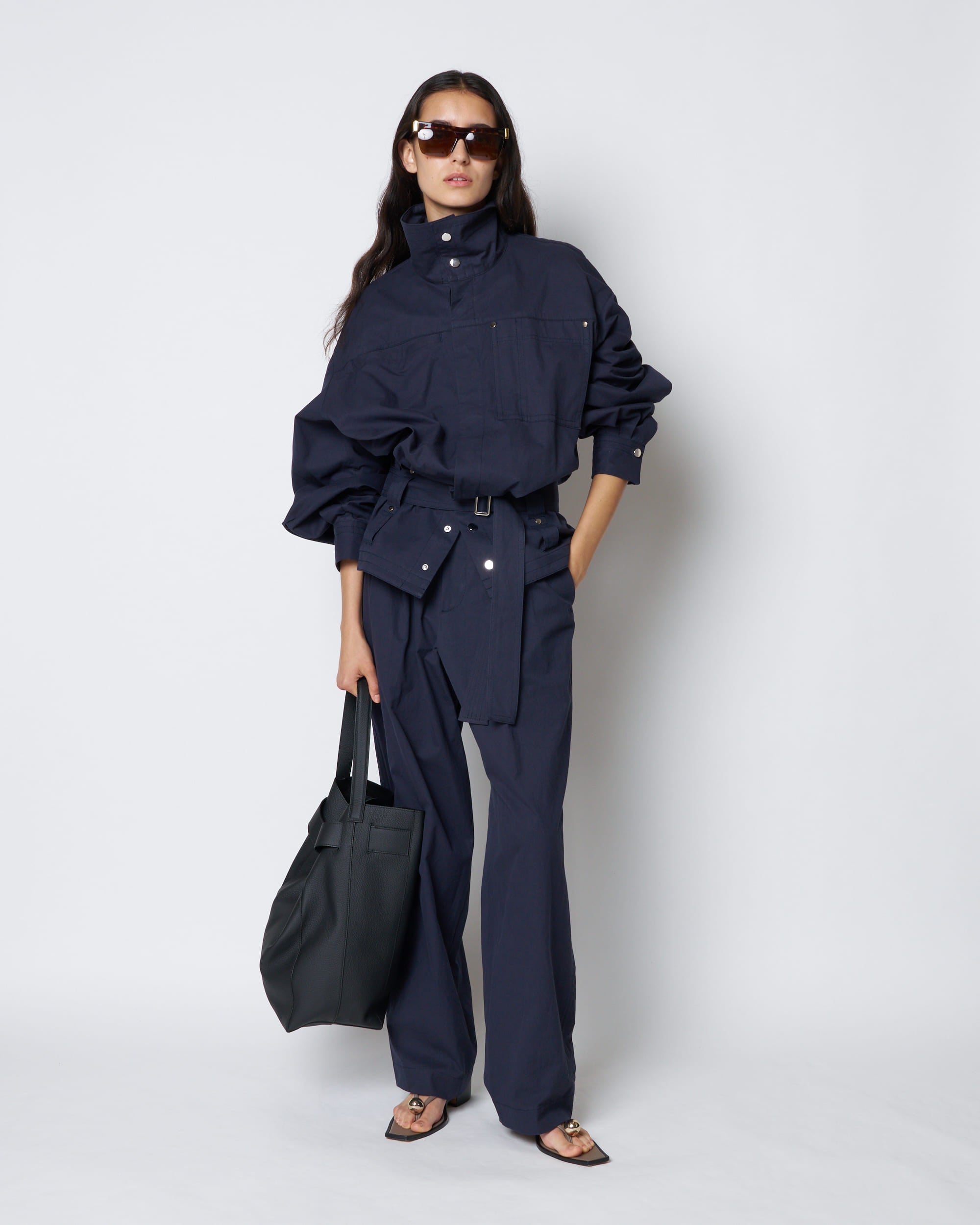 【PRE ORDER】PORTOFINO - LEATHER BELTED TOTE BAG