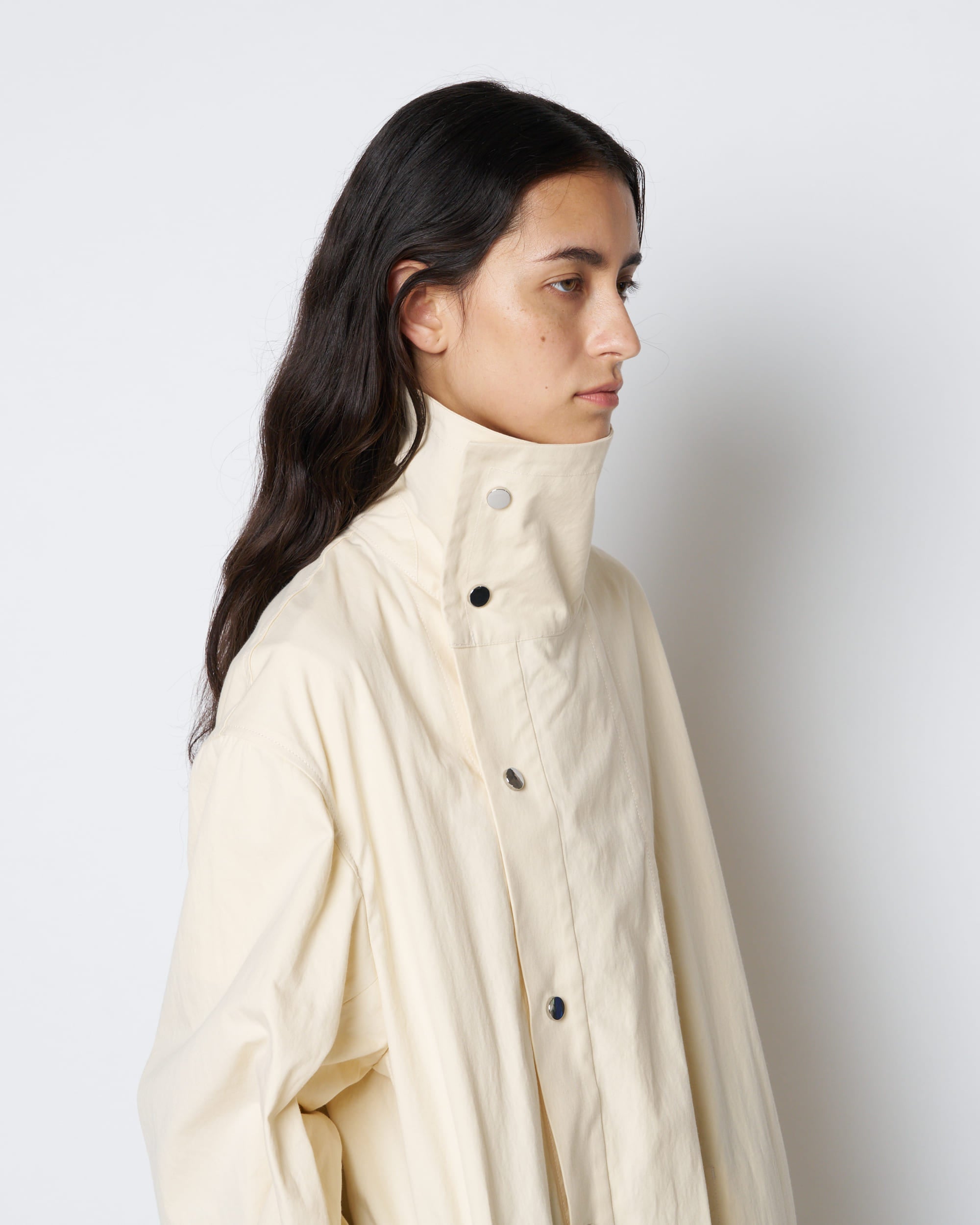 【PRE ORDER】PRIMAVERA - COTTON STAND COLLAR SPRING COAT