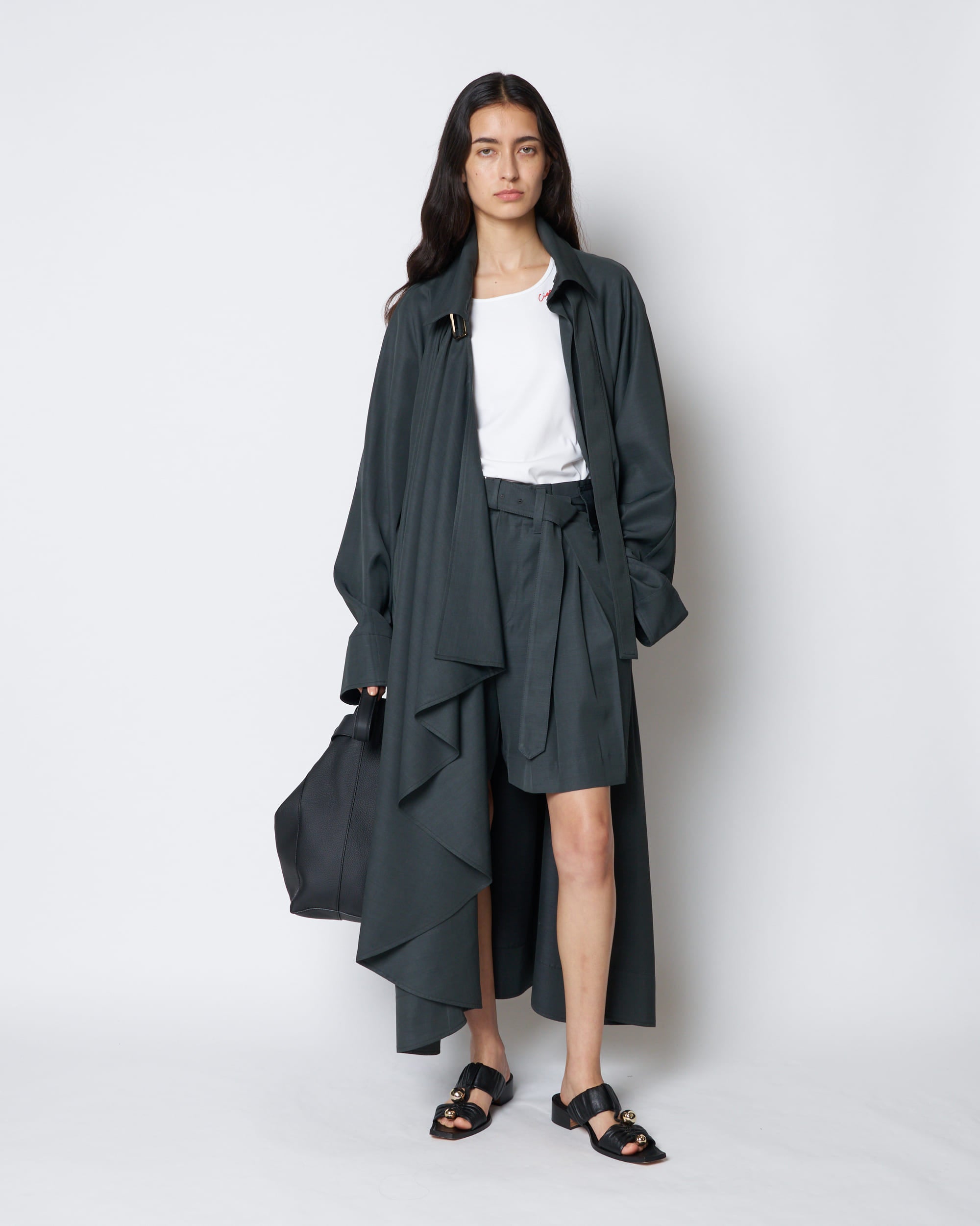 【PRE ORDER】PAUL - SUMMER WOOL BELTED SHORT PANTS
