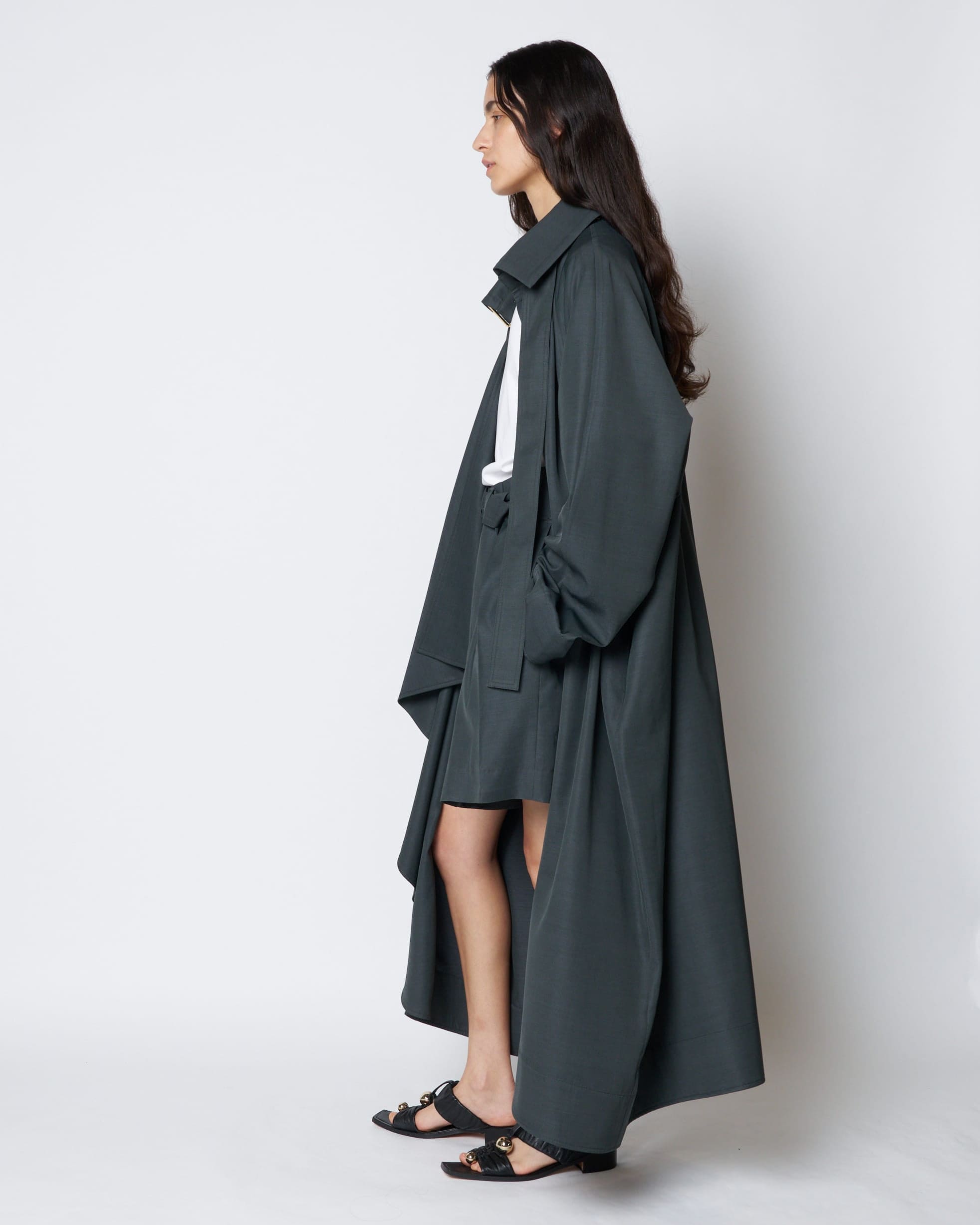 【PRE ORDER】PELAGIA - FRONT GATHER BUCKLE COAT
