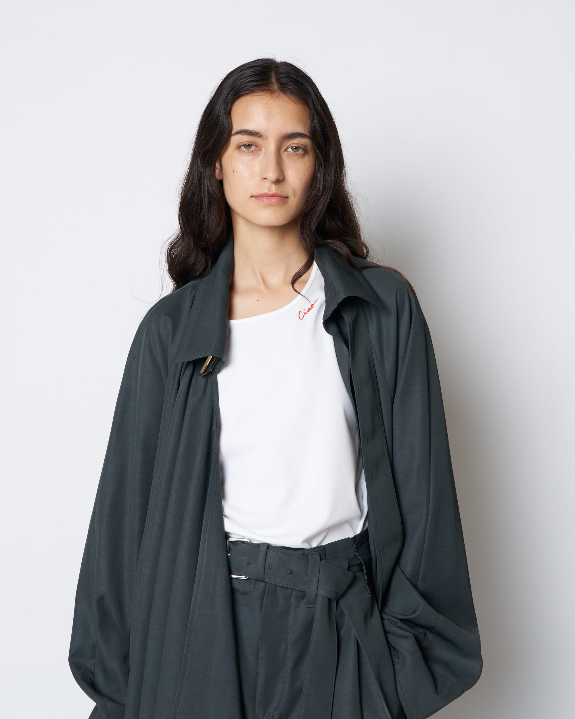 【PRE ORDER】PELAGIA - FRONT GATHER BUCKLE COAT
