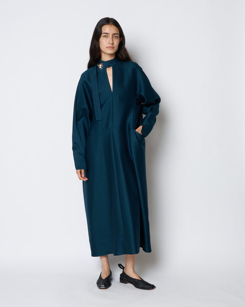 ELIANA - ROUND SHAPED SILK WOOL VOLUME DRESS