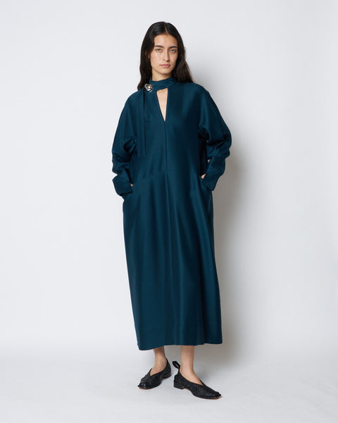 ELIANA - ROUND SHAPED SILK WOOL VOLUME DRESS