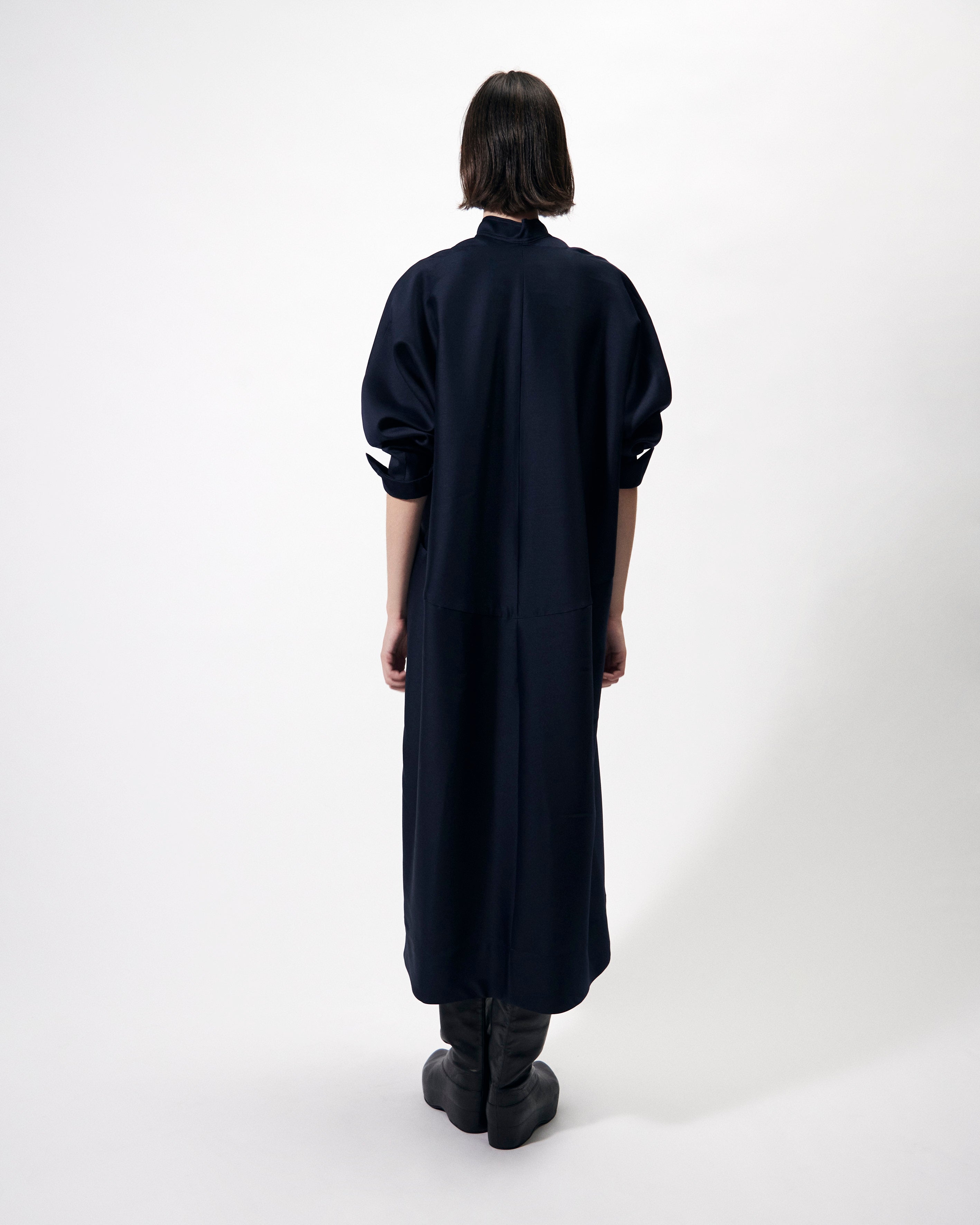 ELIANA - ROUND SHAPED SILK WOOL VOLUME DRESS