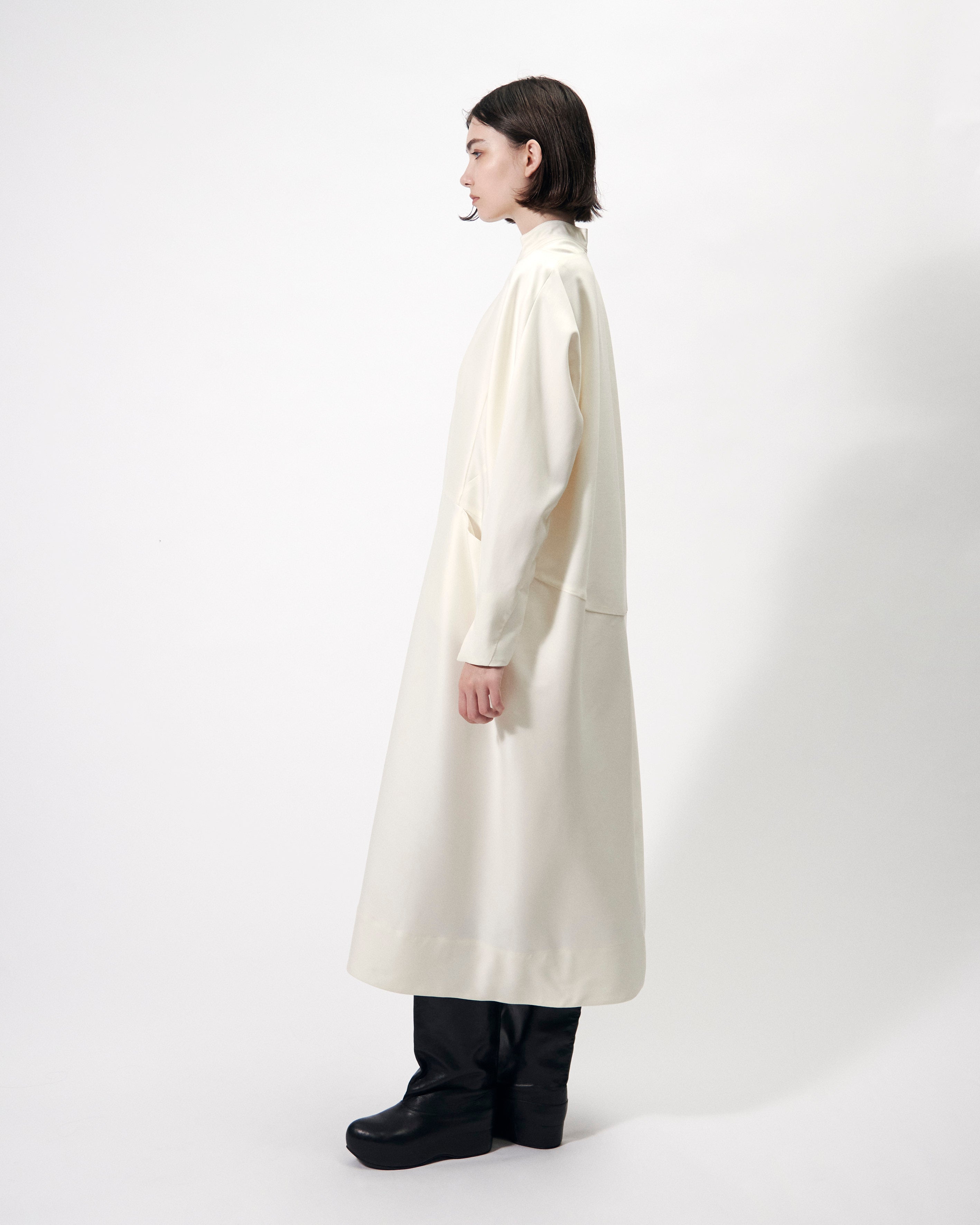 ELIANA - ROUND SHAPED SILK WOOL VOLUME DRESS