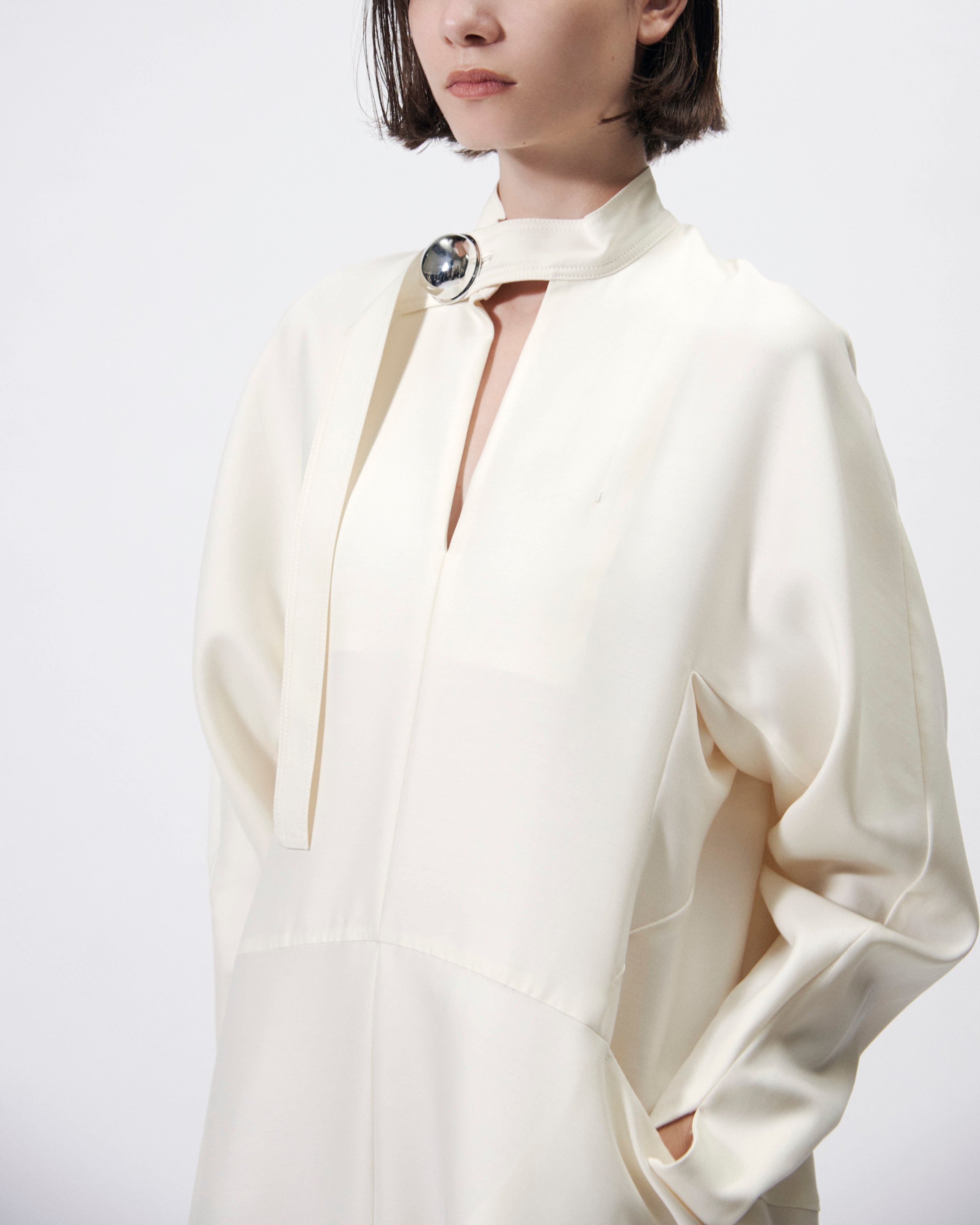 ELIANA - ROUND SHAPED SILK WOOL VOLUME DRESS