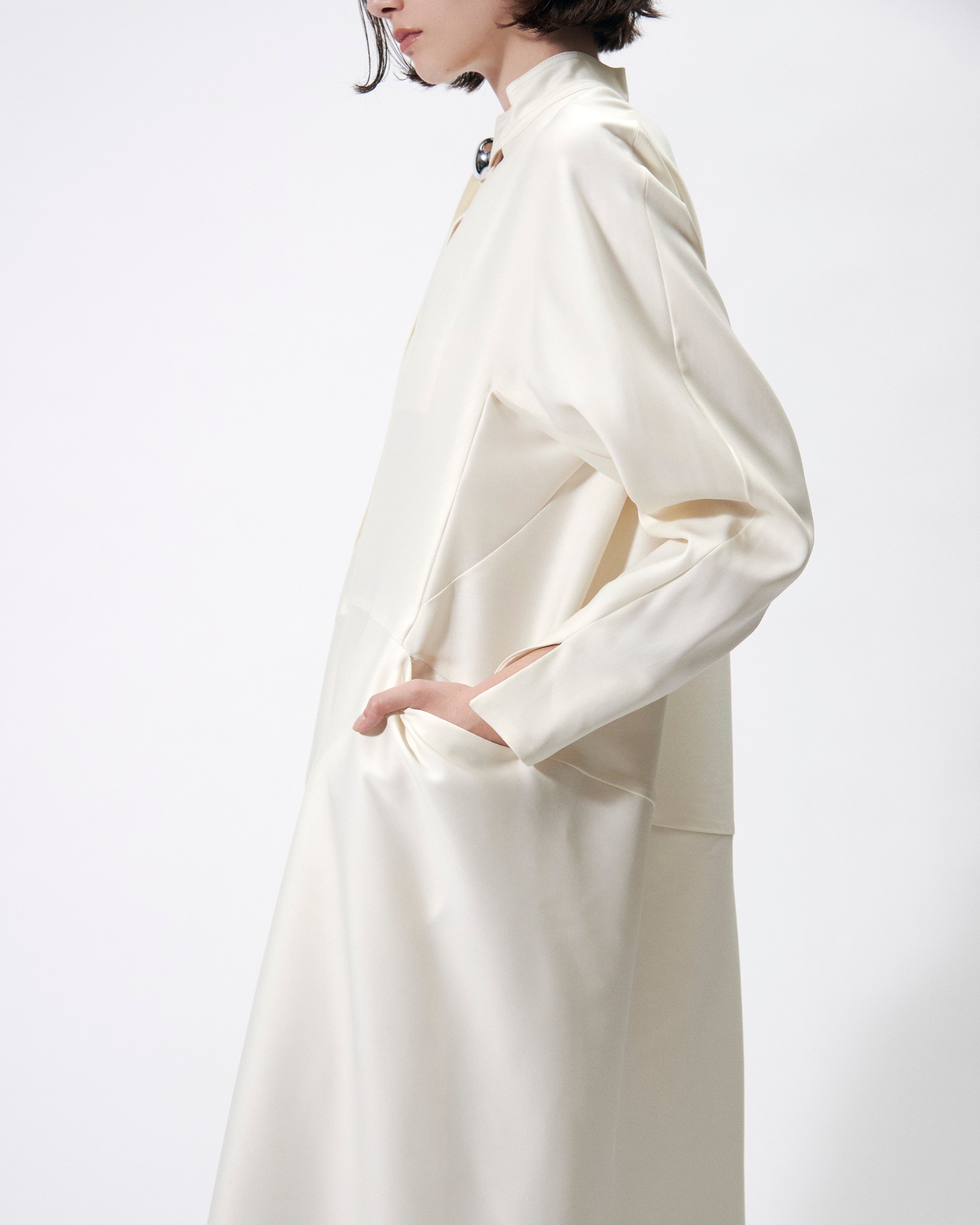 ELIANA - ROUND SHAPED SILK WOOL VOLUME DRESS