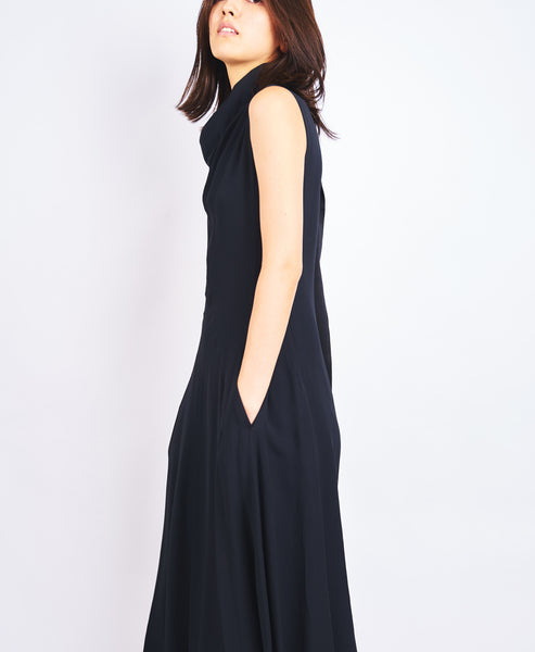AILEEN - VISCOSE ACETATE OFF SHOULDER DRESS
