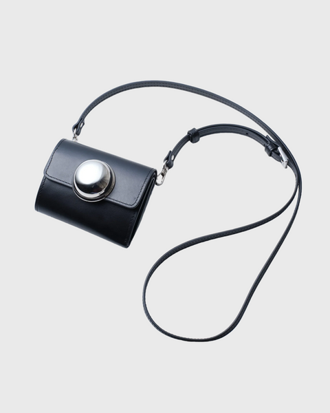 CUPOLA  - SPHERE BUTTON LEATHER WALLET