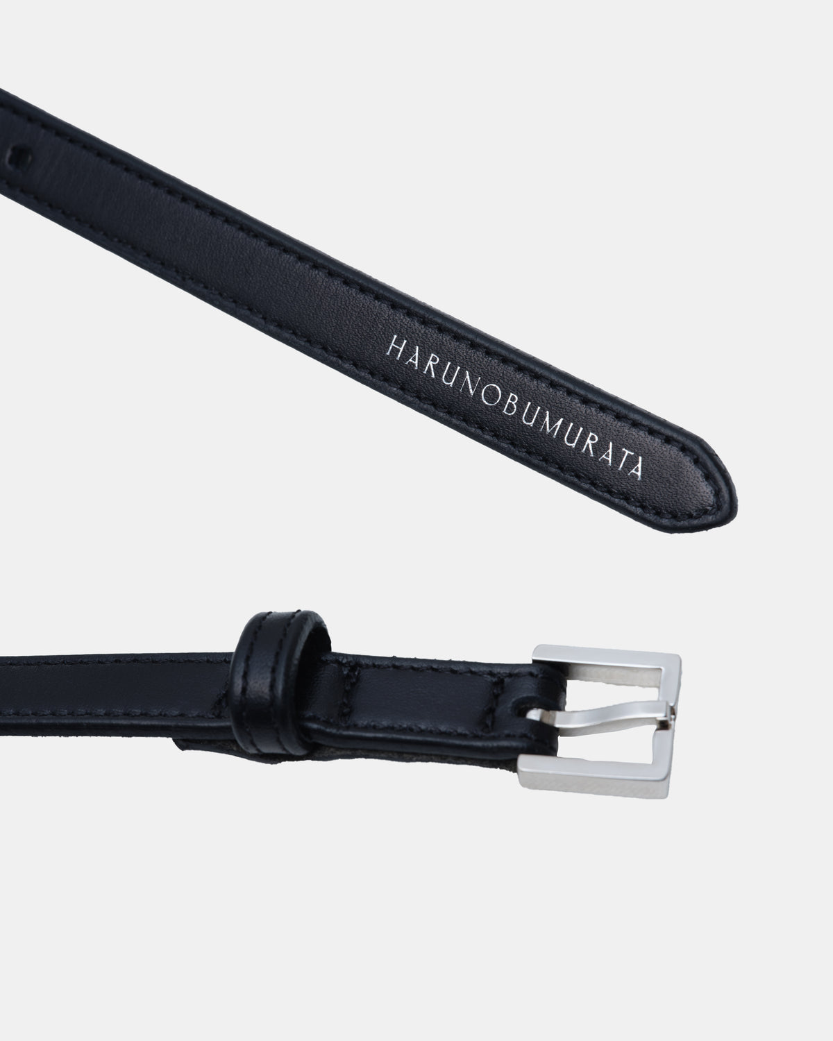 ESSENTIAL BELT - SQUARE BUCKLE LEATHER BELT – HARUNOBUMURATA