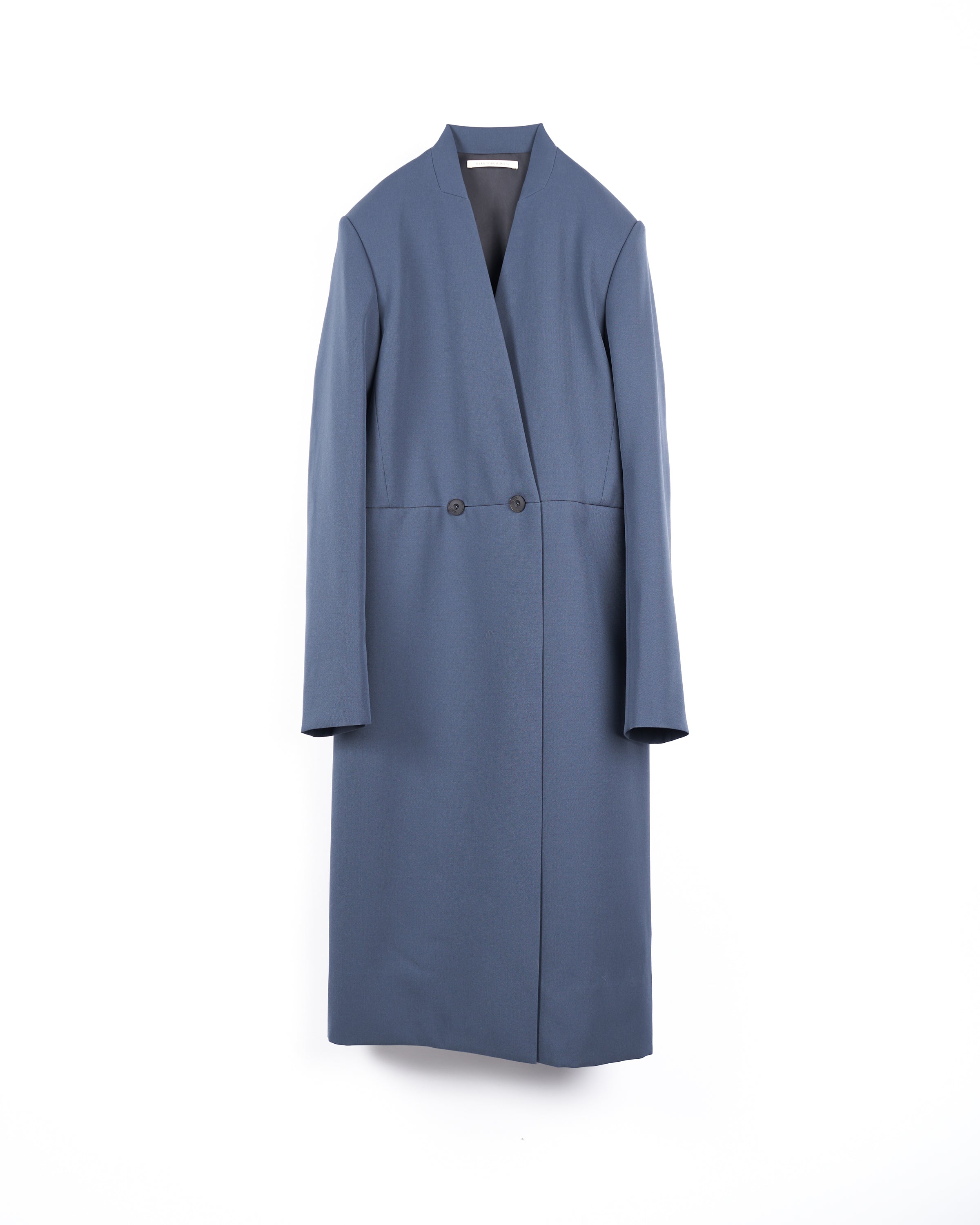 IRIA - COLLARLESS MELTON TAILORED COAT