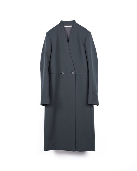 IRIA - COLLARLESS MELTON TAILORED COAT