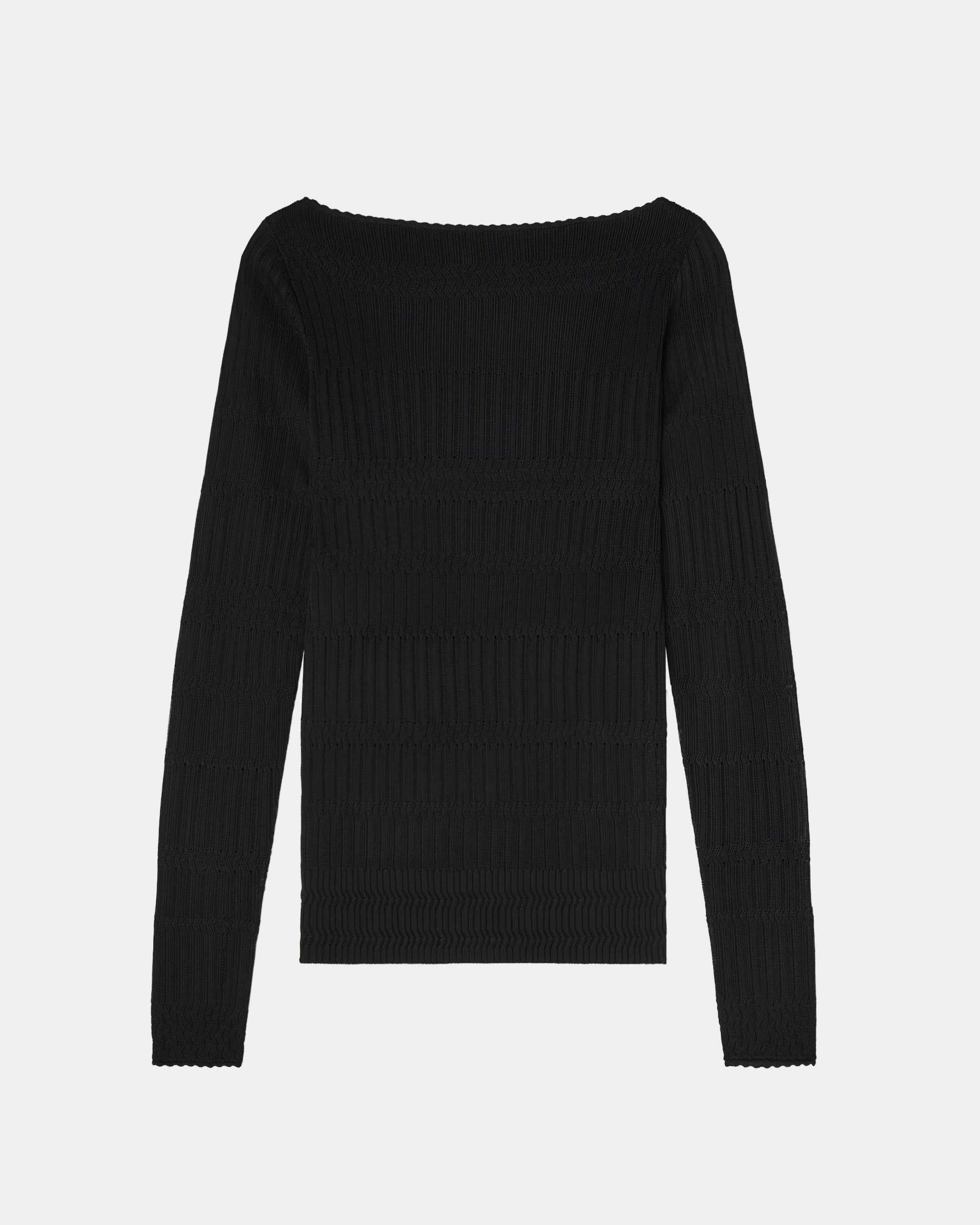 ORLA - FINE LACE PATTERN KNIT TOP