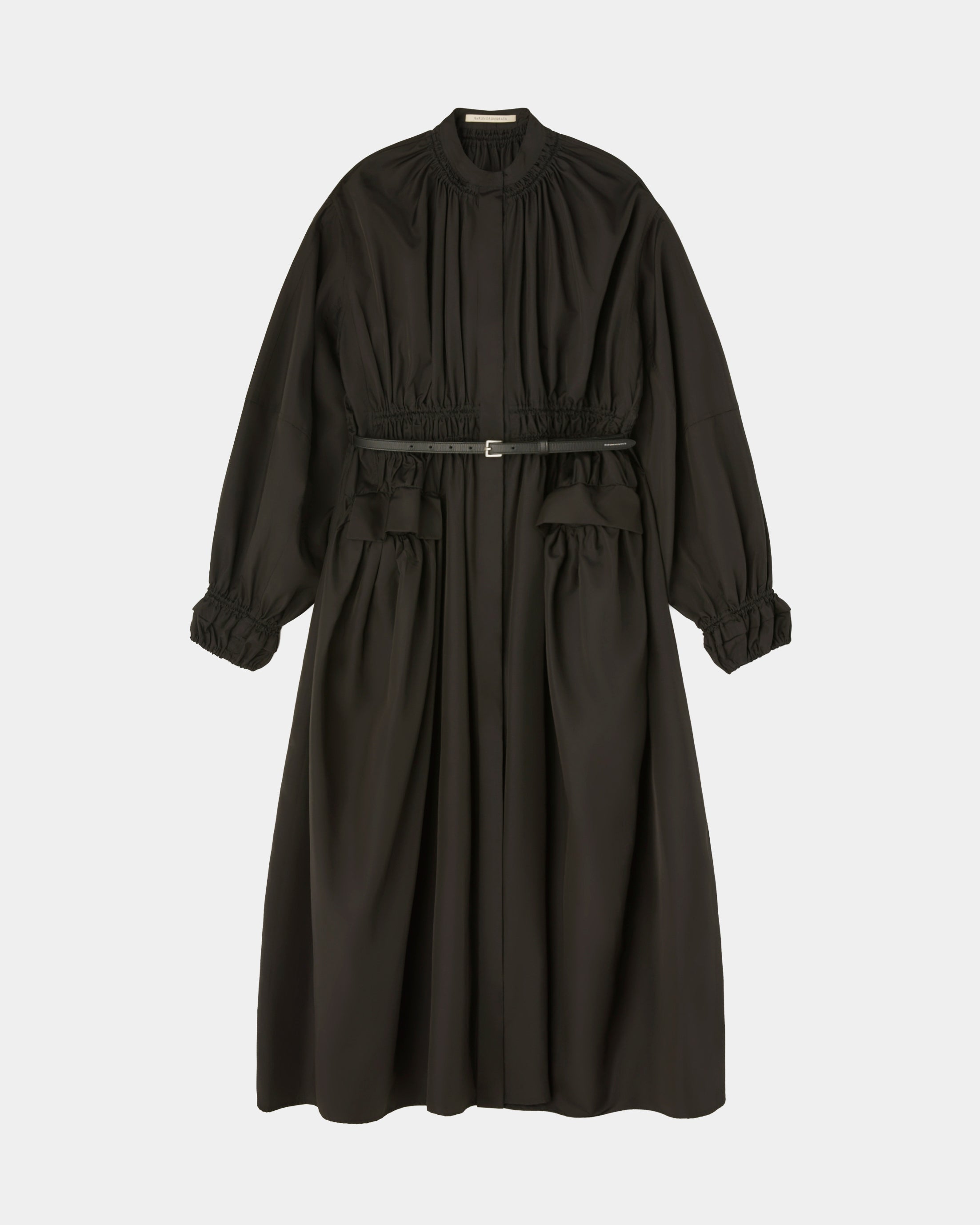 【COMING SOON】ORFEO - BELTED GATHERED SILK DRESS