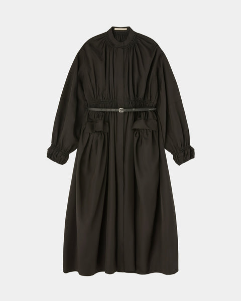 ORFEO - BELTED GATHERED SILK DRESS (SOLD OUT)