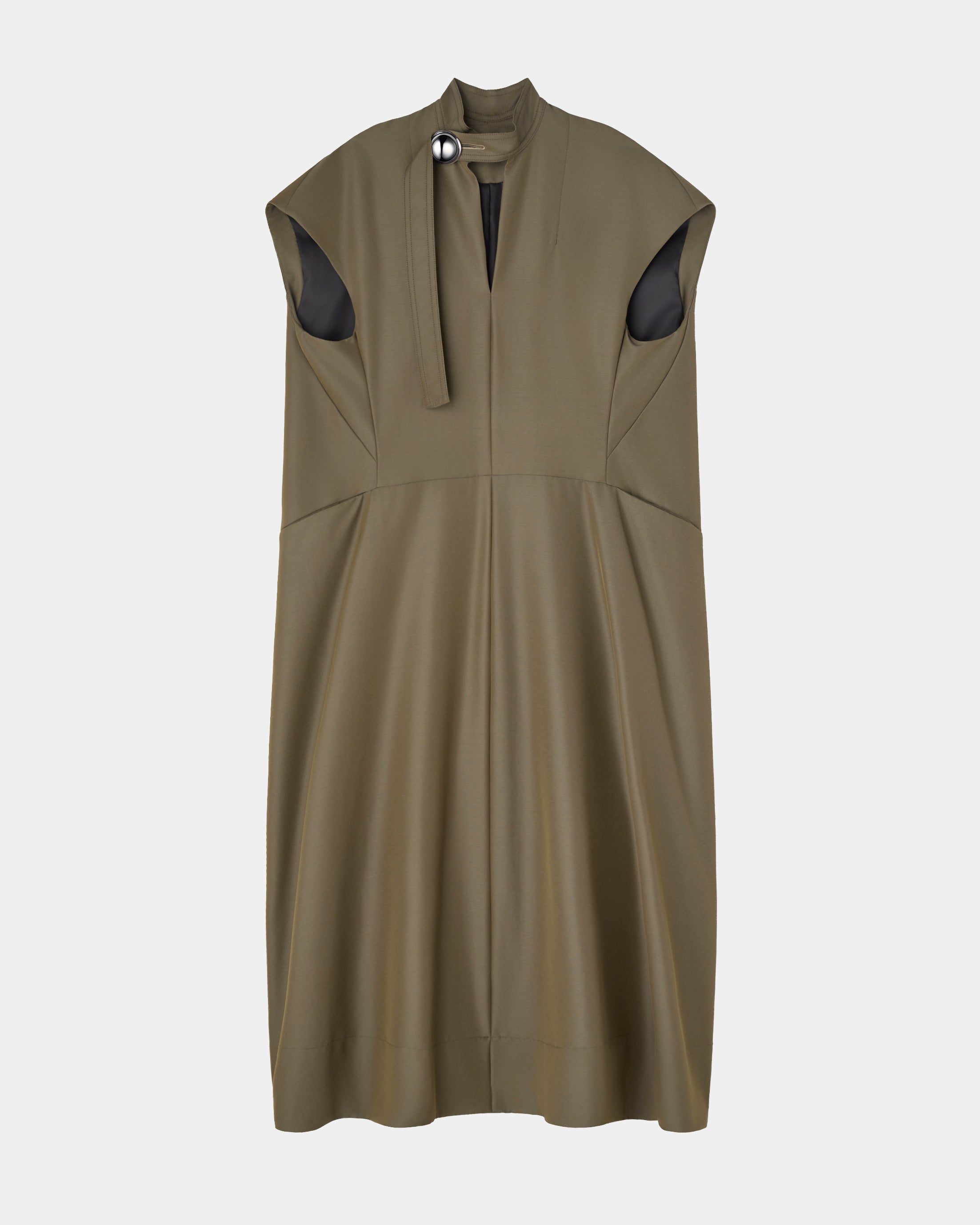 LAURA - ROUND SHAPE SLEEVELESS DRESS