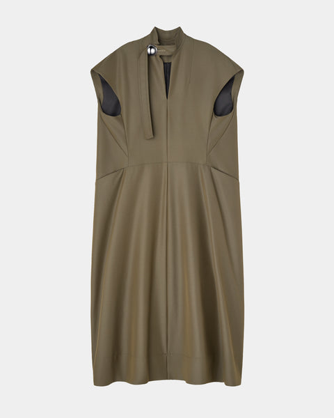 LAURA - ROUND SHAPE SLEEVELESS DRESS