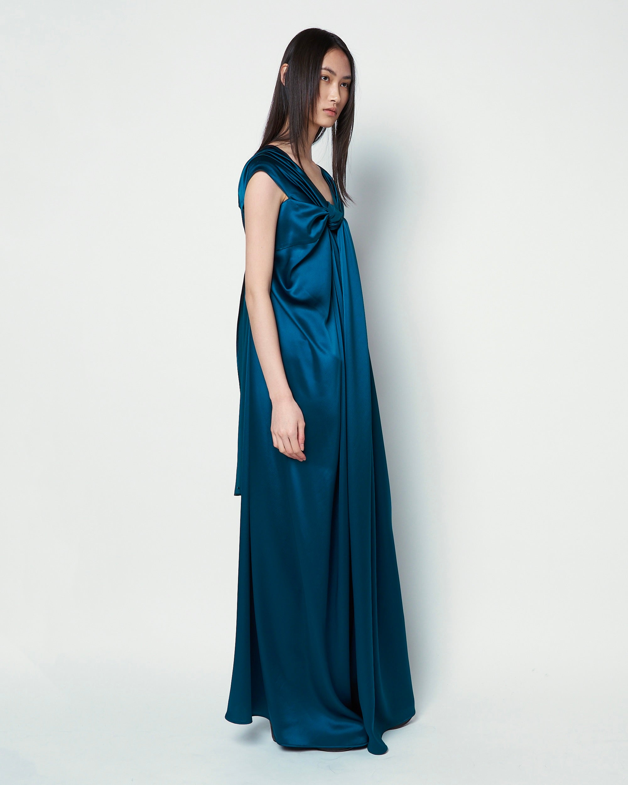 OPUS - DRAPED SATIN DRESS