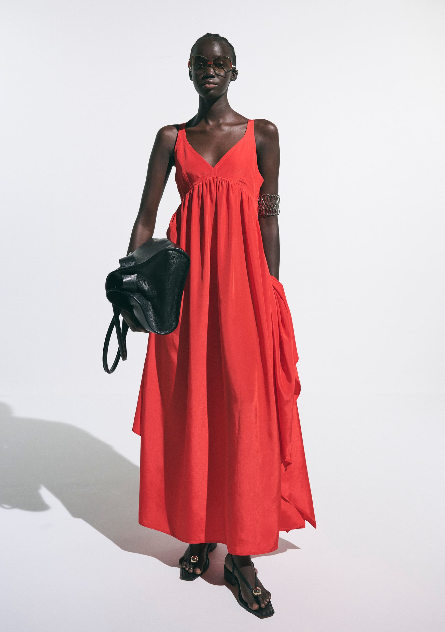 【PRE ORDER】PATRICIA - EMPIRE GATHER ACETATE DRESS