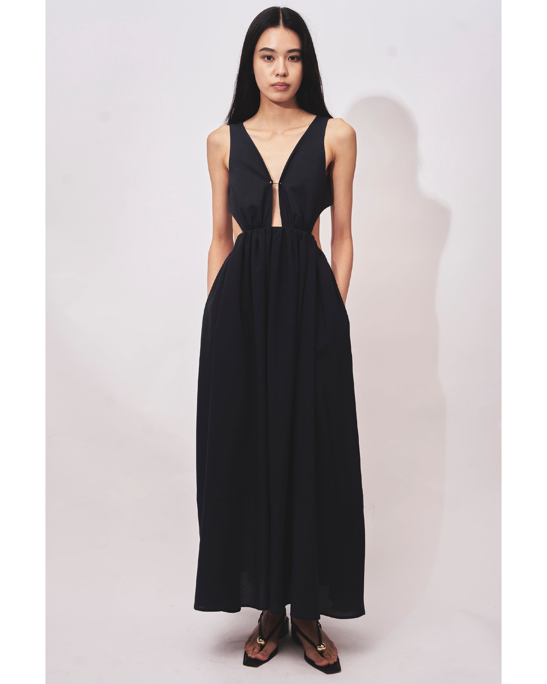 HAZEL - OPEN BACK GATHERED DRESS