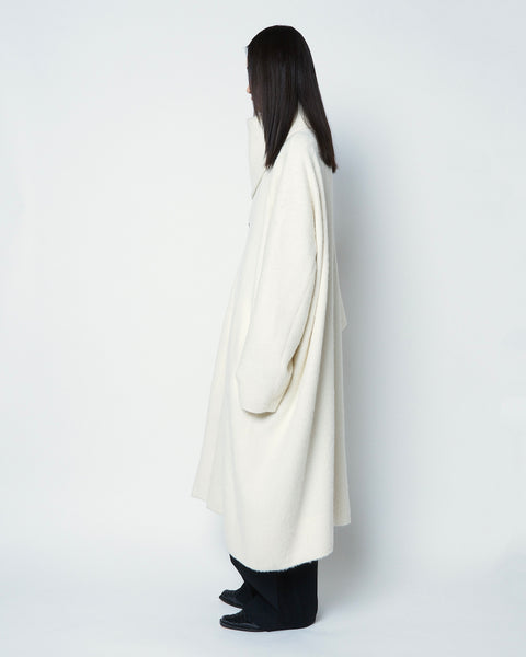 【PRE ORDER】OLIVIER - WOOL ALPACA SCARF DETAIL COAT