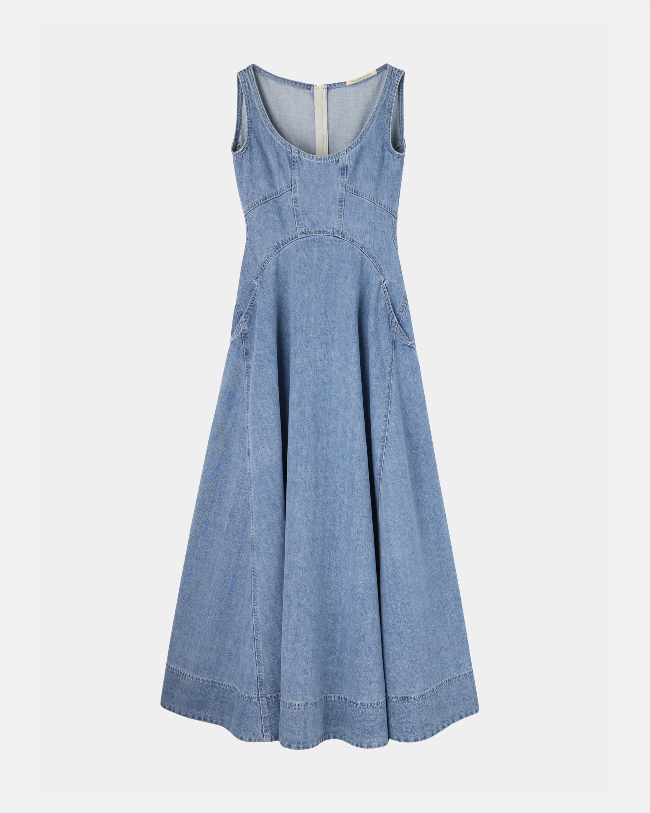NALEEN - ROUND NECK DENIM DRESS（SOLD OUT）