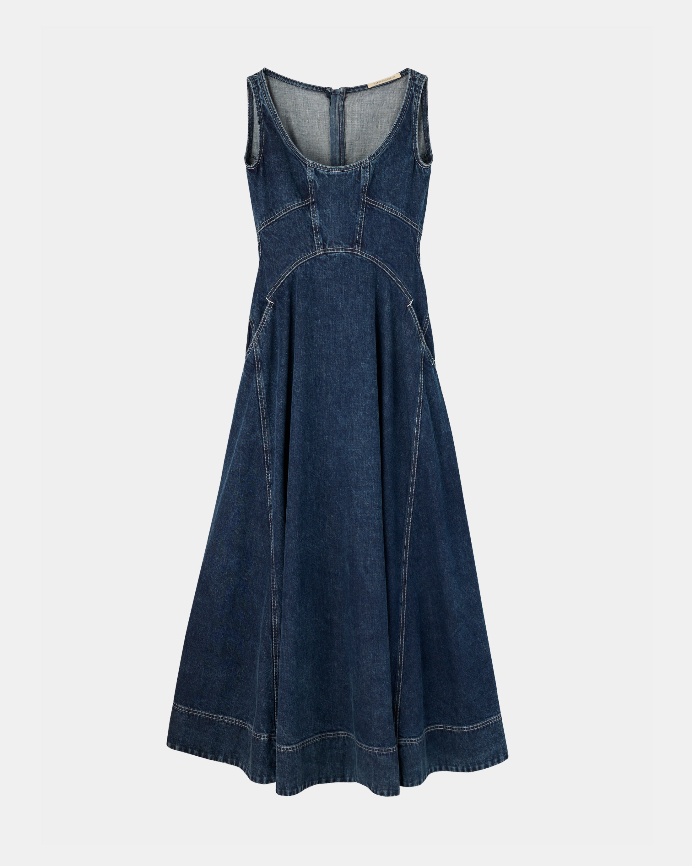 【PRE ORDER】NALEEN - ROUND NECK DENIM DRESS