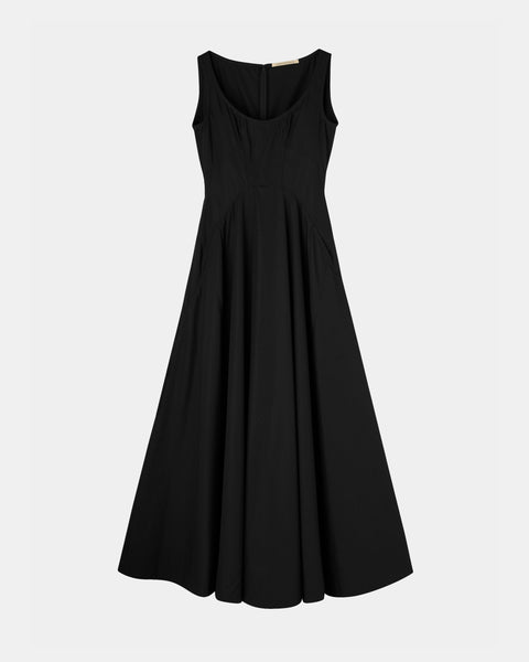【PRE ORDER】NALEEN - ROUND NECK VISCOSE DRESS