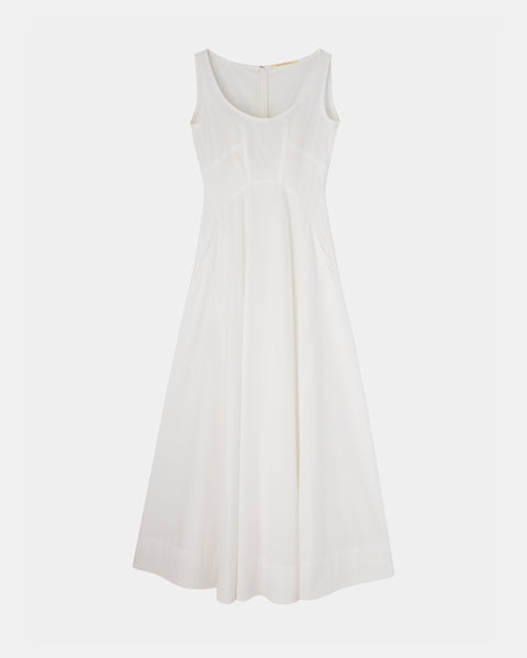 【PRE ORDER】NALEEN - ROUND NECK COTTON DRESS