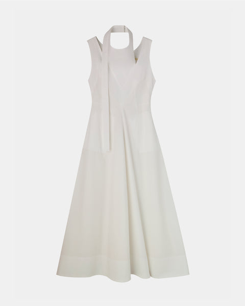 【PRE ORDER】NOLIS - SCARF DETAIL FLARED DRESS