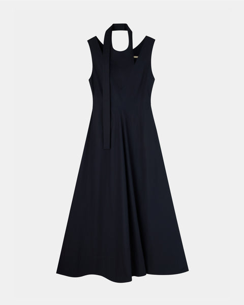 【PRE ORDER】NOLIS - SCARF DETAIL FLARED DRESS