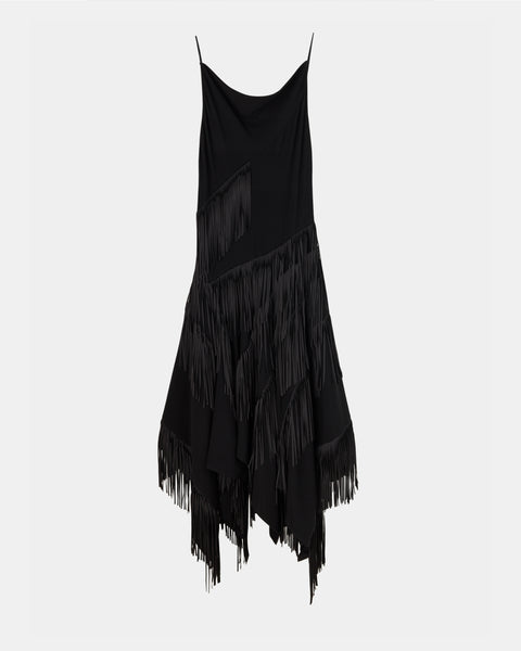 【PRE ORDER】NOCTIS - ASYMMETRY FRINGE STRAP DRESS