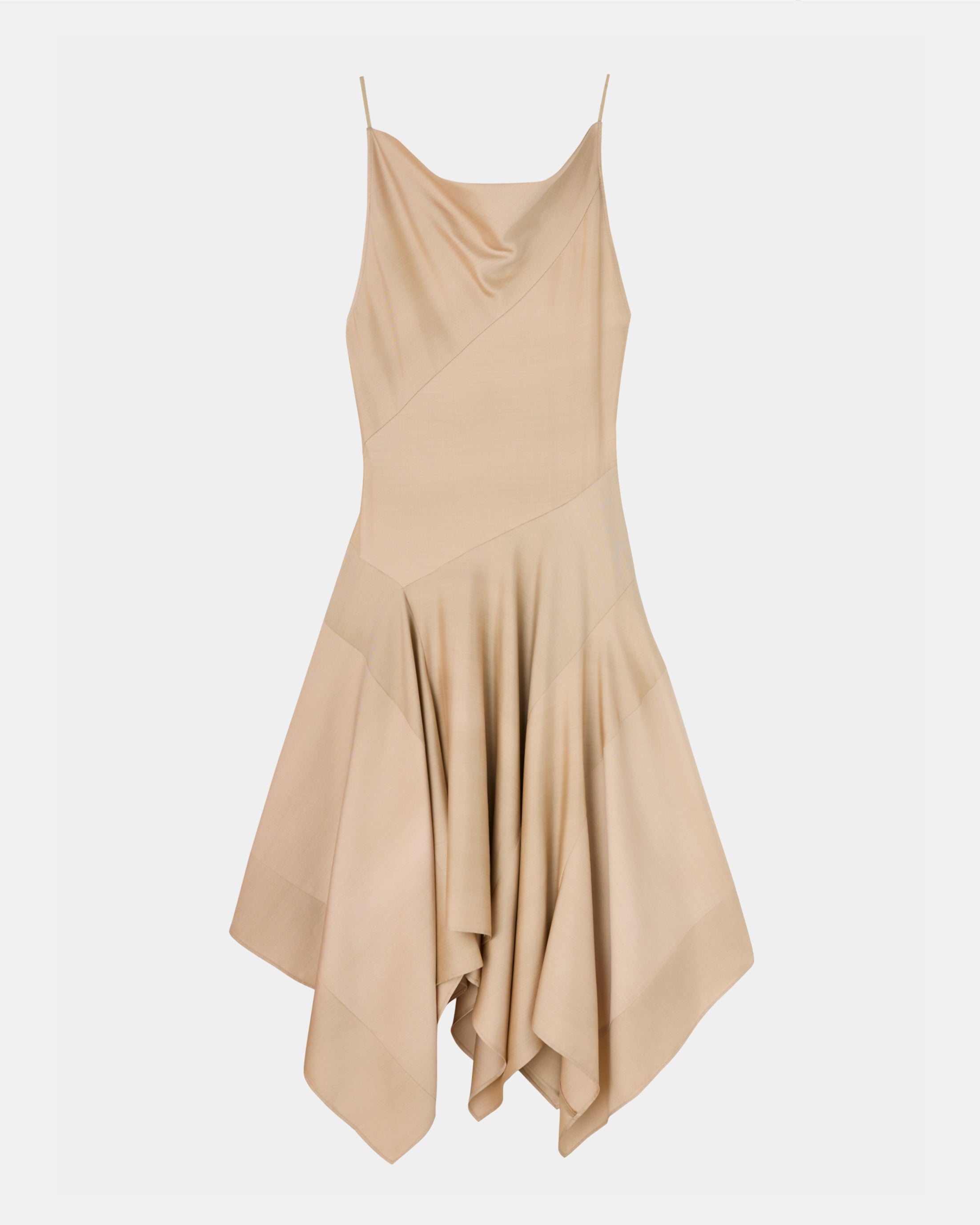 【PRE ORDER】NOCTIS - ASYMMETRY STRAP NYLON SILK DRESS