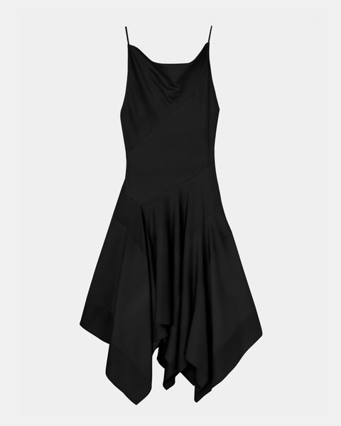【PRE ORDER】NOCTIS - ASYMMETRY STRAP NYLON SILK DRESS
