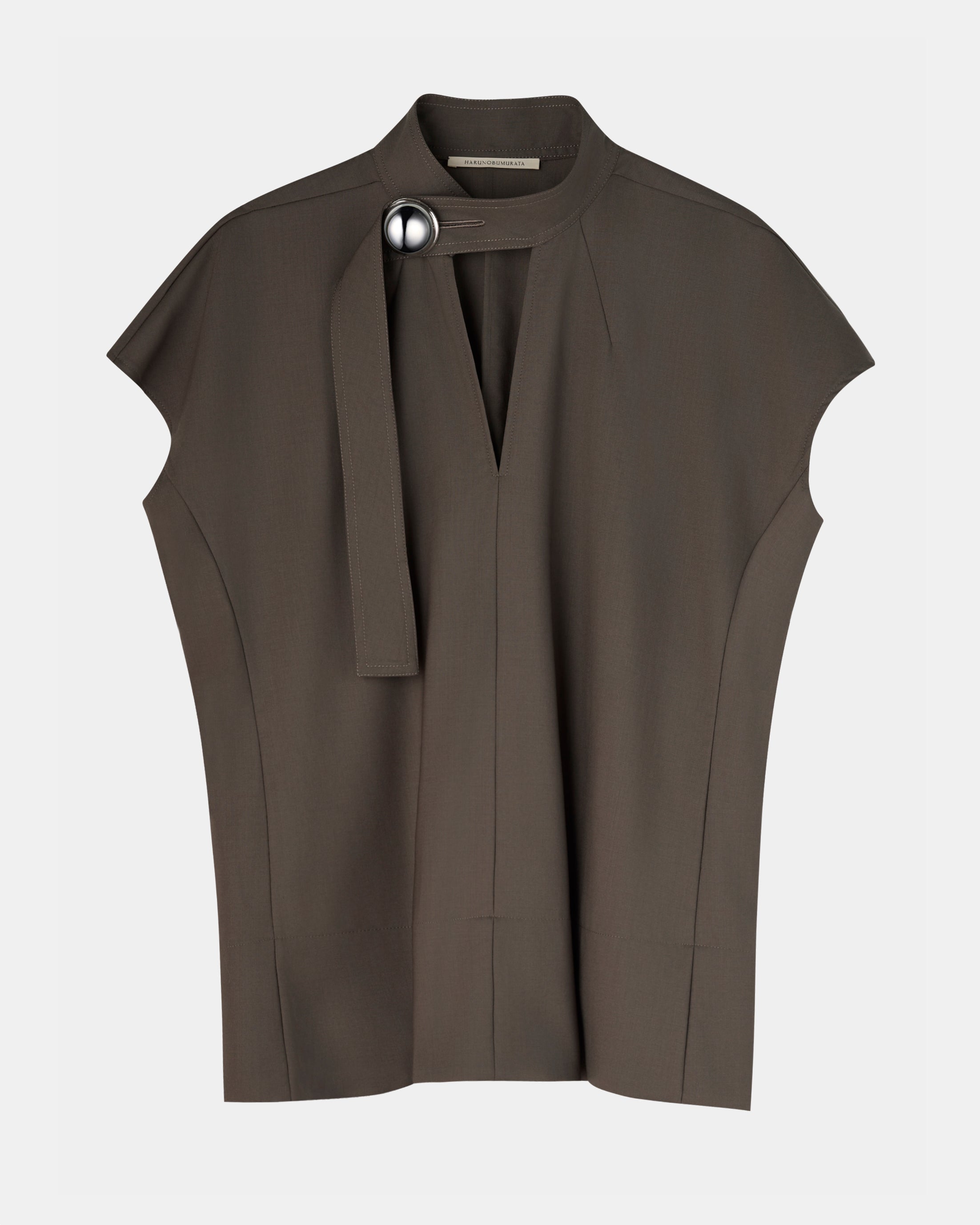 【PRE ORDER】HEPBURN SL - WOOL SLEEVELESS BUTTON TOP