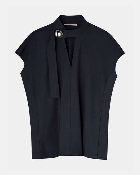 【PRE ORDER】HEPBURN SL - WOOL SLEEVELESS BUTTON TOP