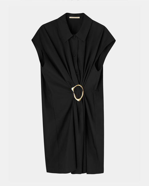 【PRE ORDER】NOA - WOOL GATHERED TOP WITH BUCKLE