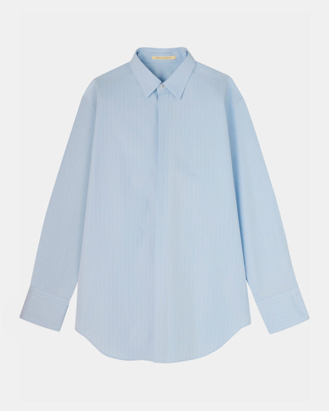 【PRE ORDER】NAVIA - REMOVABLE COLLAR STRIPE SHIRT